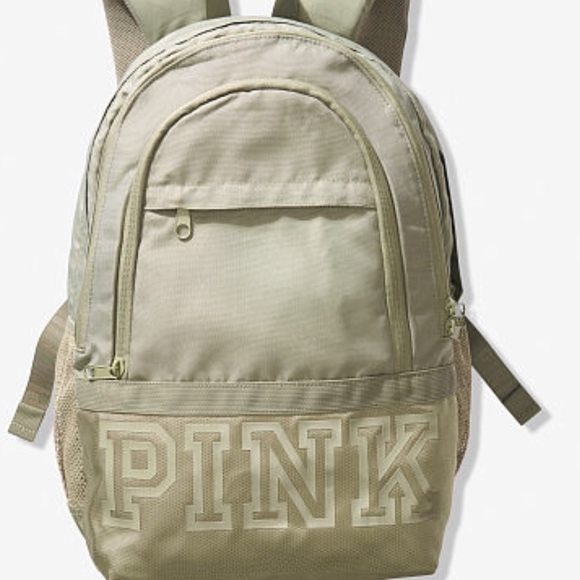 pink and green backpack